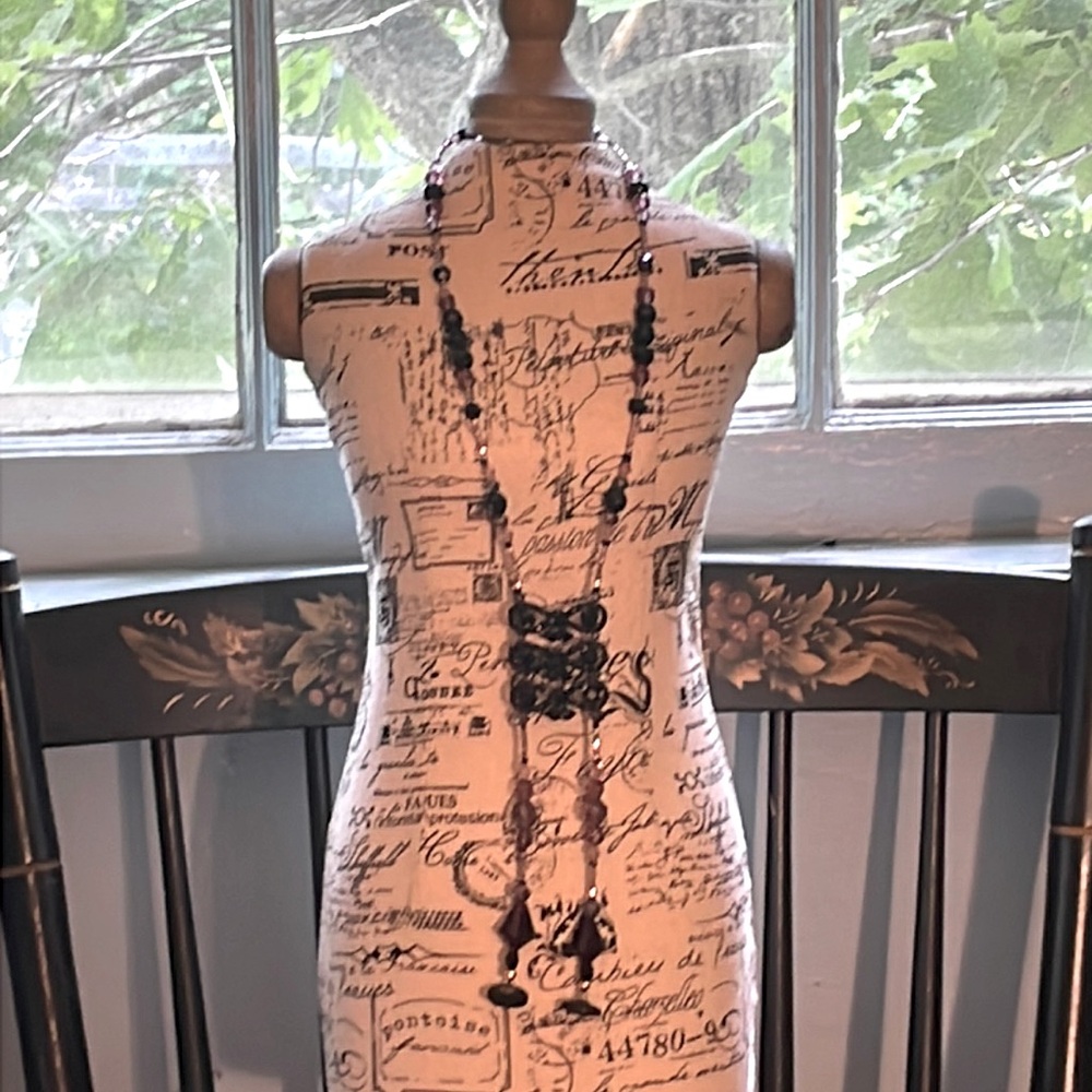 Art Deco—Vintage repurposed necklace